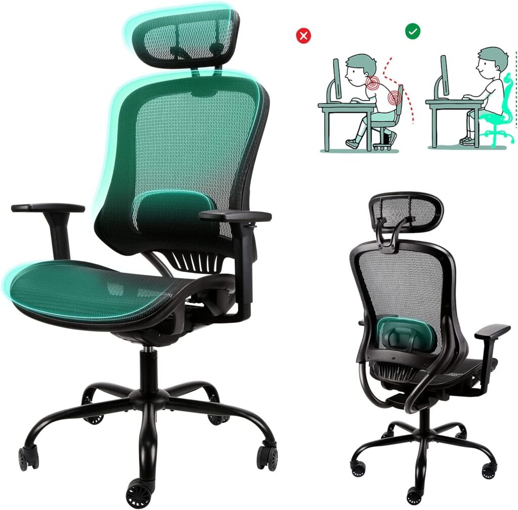 Komene 1062E Best Ergonomic Office Chair for Short Person