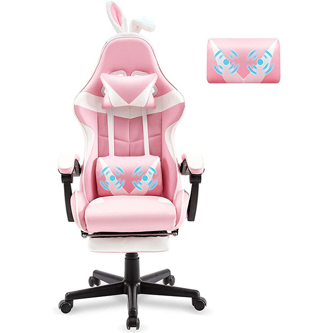 Soontrans Pink Lovely Girl Gaming Chair