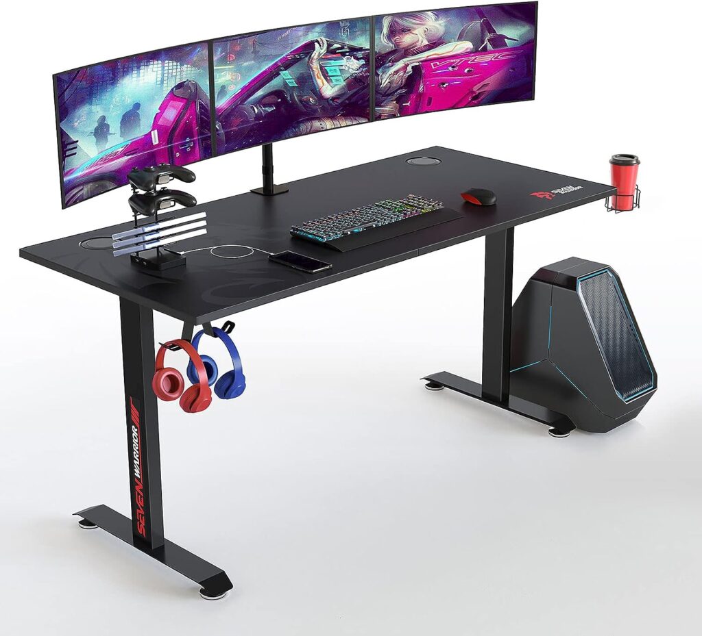 SEVEN WARRIOR GD001-D Ergonomic Gaming Desk
