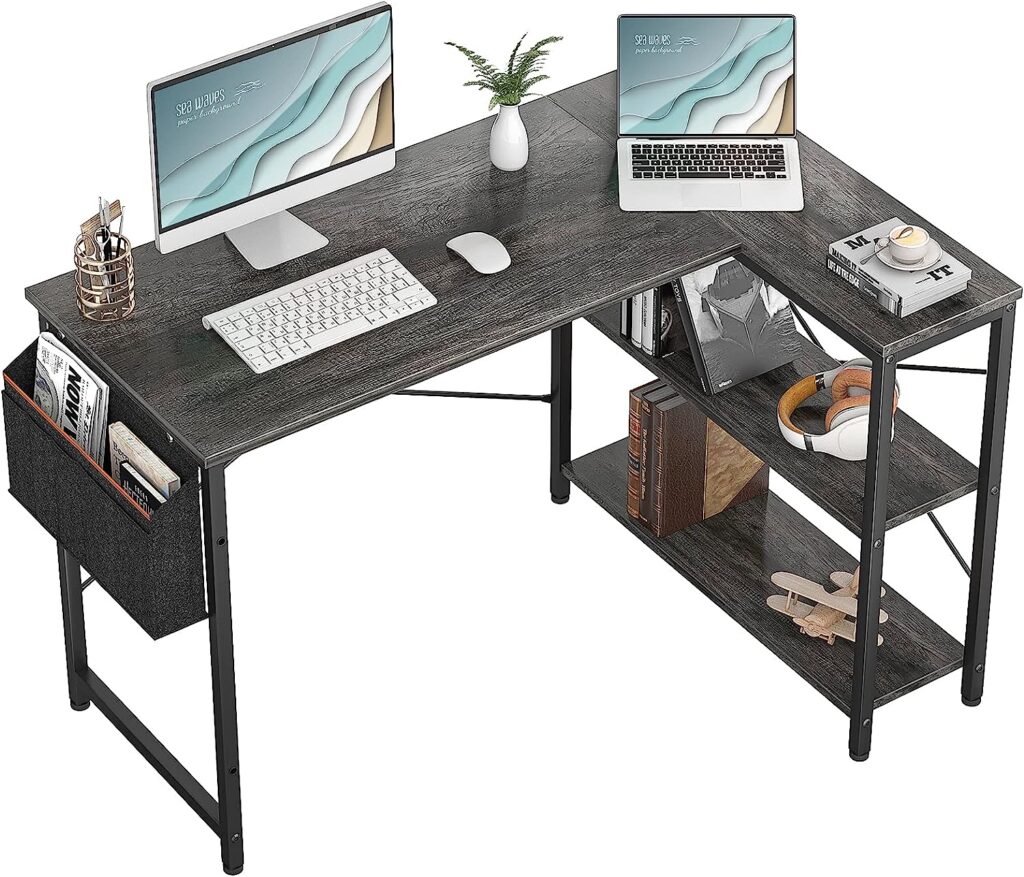 Homieasy Small Best L Shaped Computer Desk 